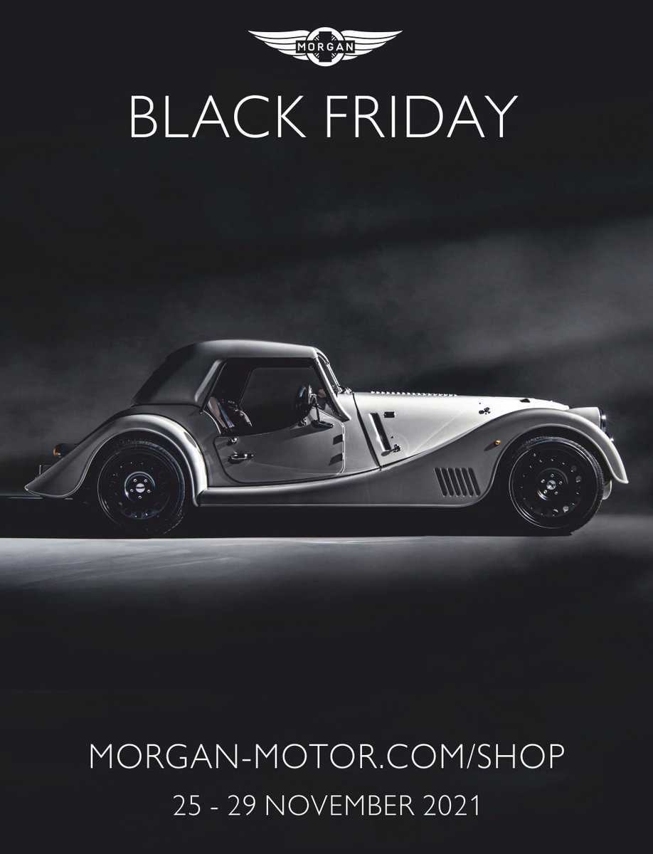 morganmotor's tweet image. 🚨BLACK FRIDAY SALE🚨

Visit our website for Black Friday discounts on a range of Morgan products until Monday. Visit morgan-motor.com/shop for more details #BlackFriday