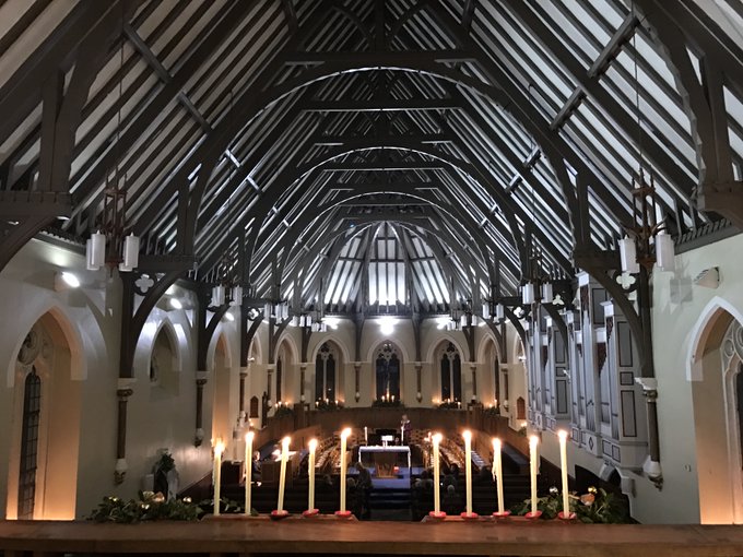 BassPMK's tweet photo. We were rehearsing for the Advent Carol Service today. We missed this last year and it will be a joy to have a 'live' service with Richard Lloyd's wonderful descant at the end. I look forward to working with @STP8_13Music Chapel Choir on this service. @stpchaplain @StPetersYork https://t.co/vaRoC2nbyA