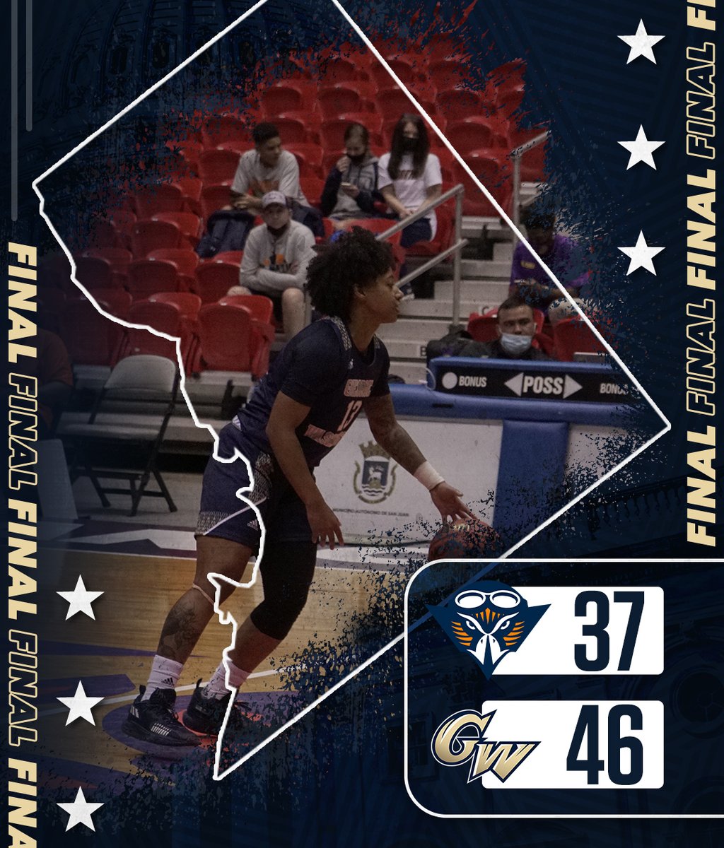 GW_WBB's tweet photo. An impressive performance by GW in the first game of the San Juan Classic! 

Kyara Frames and Faith Blethen led the way with 10 points each, and our defense was stellar once again! 

We'll see you tomorrow night when we take on Florida!

#RaiseHigh https://t.co/8W24lns30P