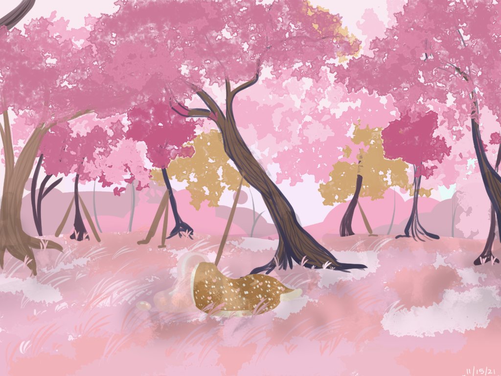 PeppermyntAngel's tweet photo. 🌸I have no idea when trees are supposed to turn pink but it's pretty lol🌸 https://t.co/HwwRfki1lj