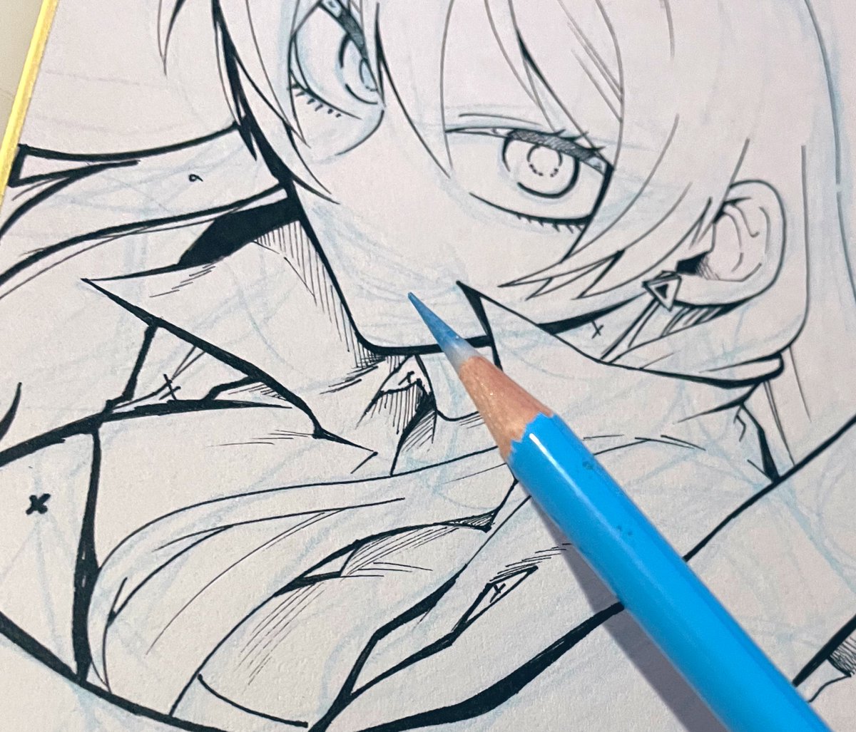 「色紙を描いたり削りすぎたり。 」|星来🔨⑩巻3/20発売のイラスト