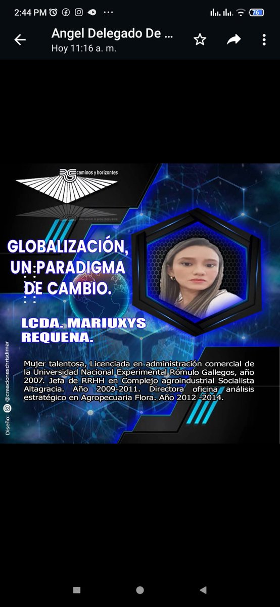 liomara27's tweet photo. Debemos siempre apostar a la transformación de nuevos escenarios, esto trae consigo la generación de nuevos conocimientos y estrategias que permitan dentro de la gerencia crecer y dar realce a los Valores organizacionales... 

#UnergDeEncuentro 
#MaestriaEnGerencia
#unerg https://t.co/okPxmEvElH
