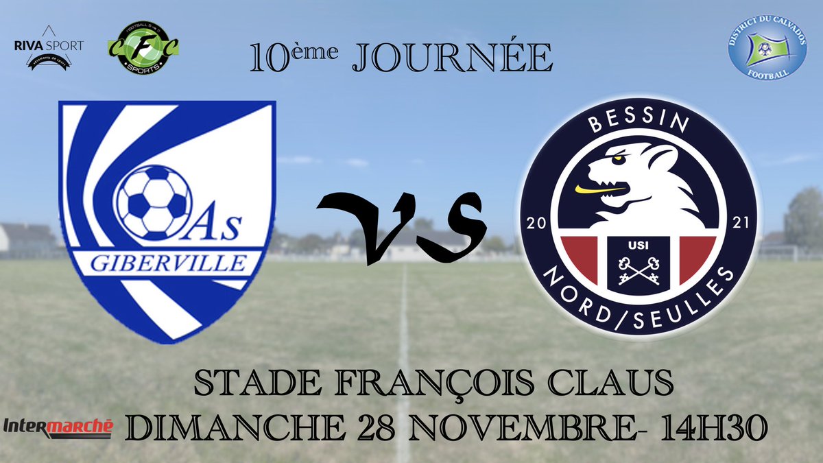 🔴Programme du Week-end 🔵

 🔴U18 : Réception de Terre &amp; Mer à 15H15, Ryes

 🔴Seniors A : Déplacement à SU Dives-Cabourg à 15H00

🔴Seniors C : Déplacement au Tronquay à 14H30

🔵Seniors D : Déplacement à As Giberville à 14H30

Bon week-end de foot à tous 

🔵QUI OSE GAGNE🔴