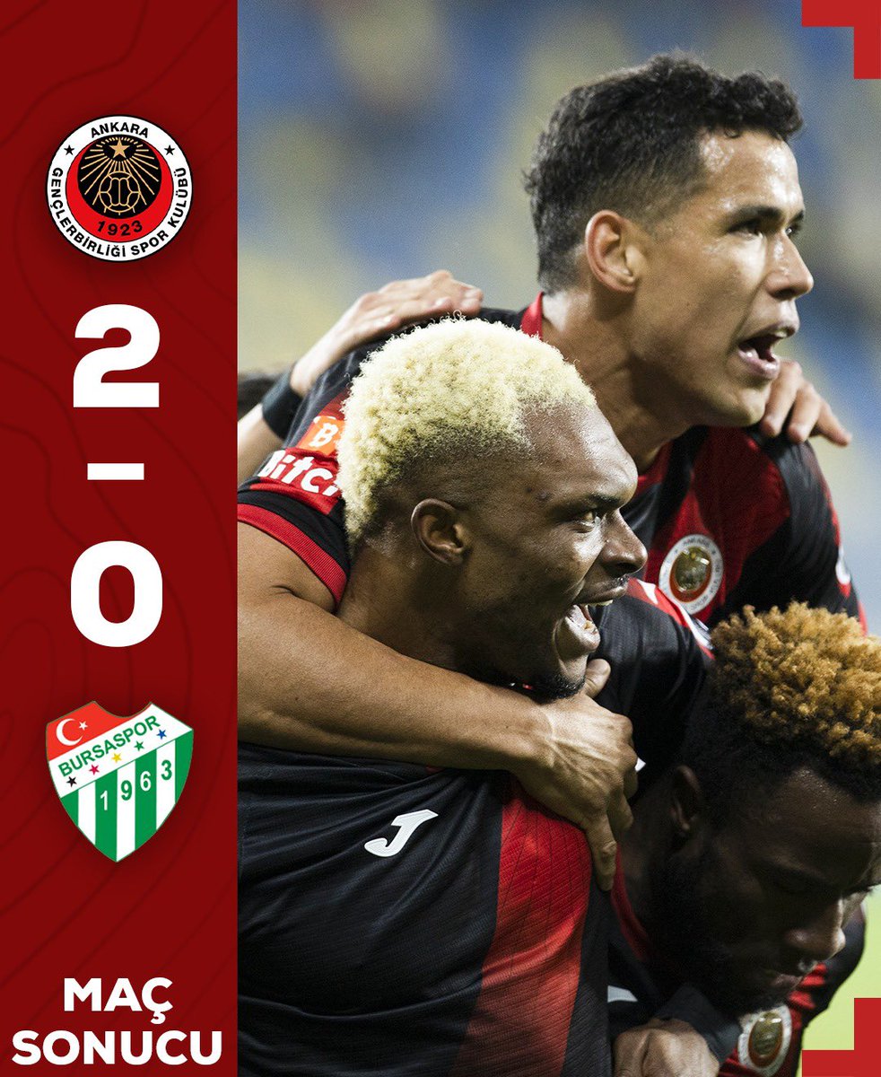 ✅ ERYAMAN’DA 3 PUAN BİZİM!

Maç Sonucu: Gençlerbirliği 2-0 Bursaspor