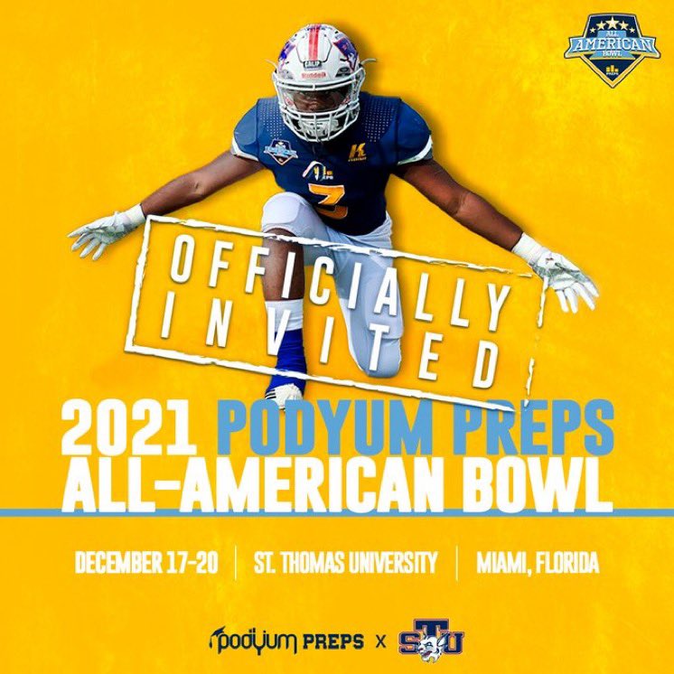 jordanjones0545's tweet photo. Blessed and excited to be invited to the Podyum Preps All-American Bowl in Miami! Looking forward to attending!  @PP_All_American @coachteonic @CoachGuindon @PrepRedzoneIL @PRZJordan @CoachBigPete @sehssports https://t.co/pitmfG71Vf