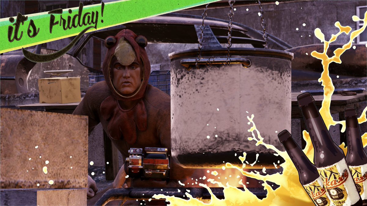 wasteland_dude's tweet photo. Ready for some leftovers!?
#FridayNightFallout #Fallout76 https://t.co/jz7lyZ9v6E
