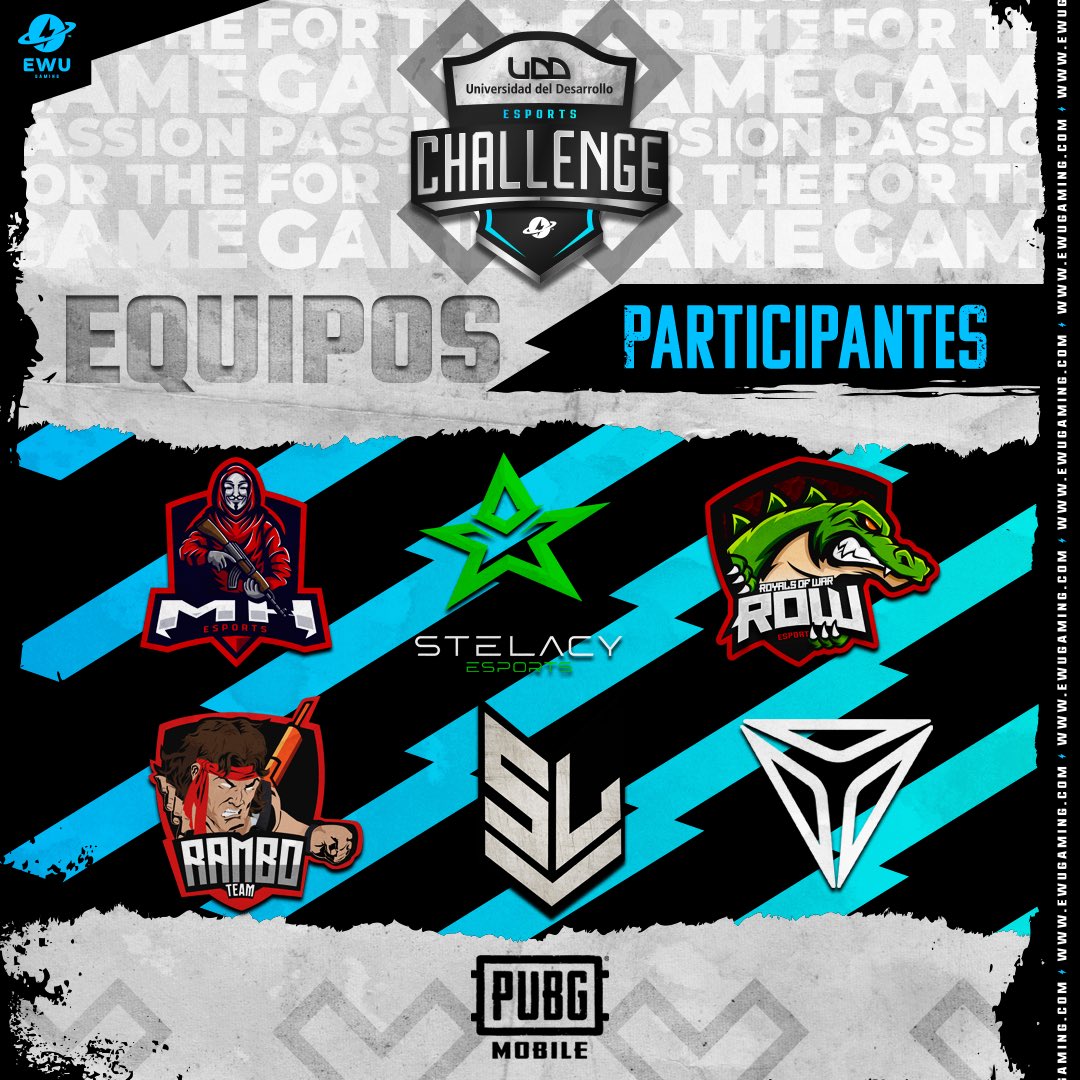 EWUGamingMobile's tweet photo. 🔊Estos son algunos de los equipos inscritos en el 2do desafío de lo ⚡️UDD eSports Challenge⚡️

🎙Quedan pocos cupos 🔥Inscripciones en https://t.co/J71yFbyEuM 🔥@PUBGMOBILE 🔥3 al 5 de diciembre🔥

#udd #PUBGMOBILE #ESPORTS #udd #ewugaming #gaming https://t.co/FpaXxIw20d