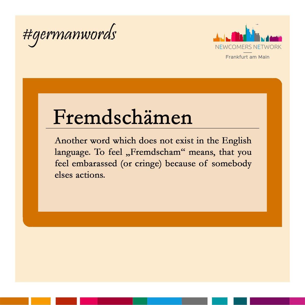 One speculates if the germans have a word for everything 🤔😂

#newcomers #newcomersreception #newcomersfestival #frankfurtammain #frankfurtammainarea #frankfurtrheinmain #frankfurtrheinmain #metropole #main