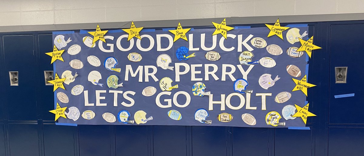NP_Heflin's tweet photo. Good Luck Tonight Holt Football... especially Mr.Perry and all our former 8P football players🏈🏈🏈!!#BestatWMS #8PProud #WeareHolt https://t.co/jLiORBY0Wl