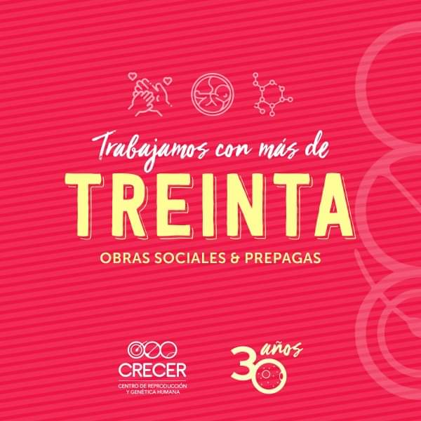 En #CRECER trabajamos con más de 30 obras sociales y prepagas 
Tu sueño más cerca 💟