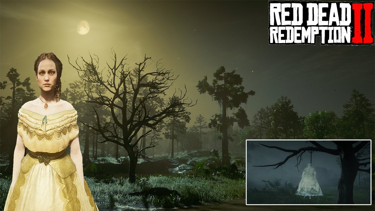 GiameniGaming's tweet photo. Bonsoir et bon début de week end a tous ❤️
Rendez vous demain 12h30 pour la vidéo du samedi 
[Mystere RDR2] Le Fantôme de Agnes Dawd et Son Histoire
https://t.co/AUfN1lYjjU

#RDR2 #RockstarGames #Mystere #Fantome #Ghost #Swampghost #AgnesDawd #Agnes  #RedDeadRedemption2 #Taketwo https://t.co/DSrzeBOMWb