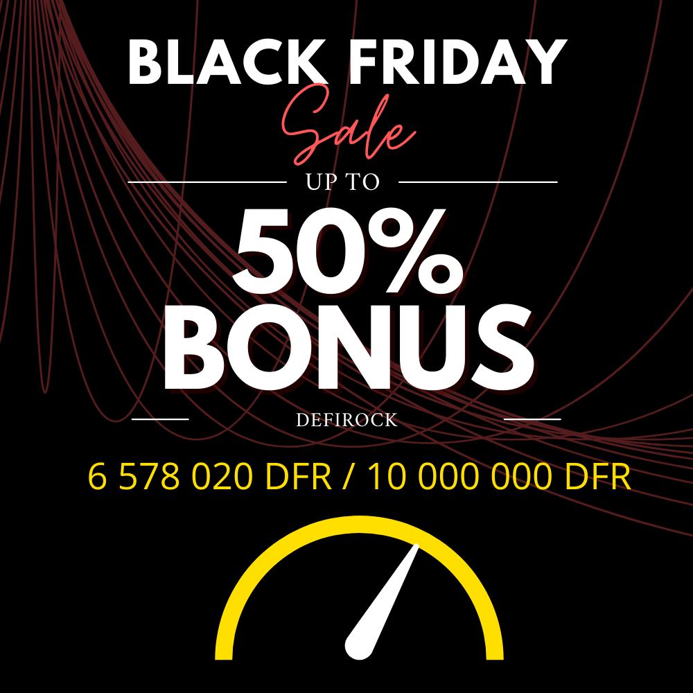 DefiRock's tweet photo. ⬛️⬛️ BLACK FRIDAY IS LIVE ⬛️⬛️

🔥🔥 HOT OFFER - 20 HOURS LEFT 🔥🔥

❤️‍🔥 65% TOKEN SOLD
6 578 020 DFR / 10 000 000 DFR

🤑🤑 Every Purhcase, You Get +50% DFR

🧨 HURRY UP! OFFER IS LIMITED!

💰💰 JUST DO IT! DO NOT MISS OUT!
BUY DFR 👉 https://t.co/5gUORjmdJm

🗿DEFIROCK WE TRUST https://t.co/zG6FkaGdbm