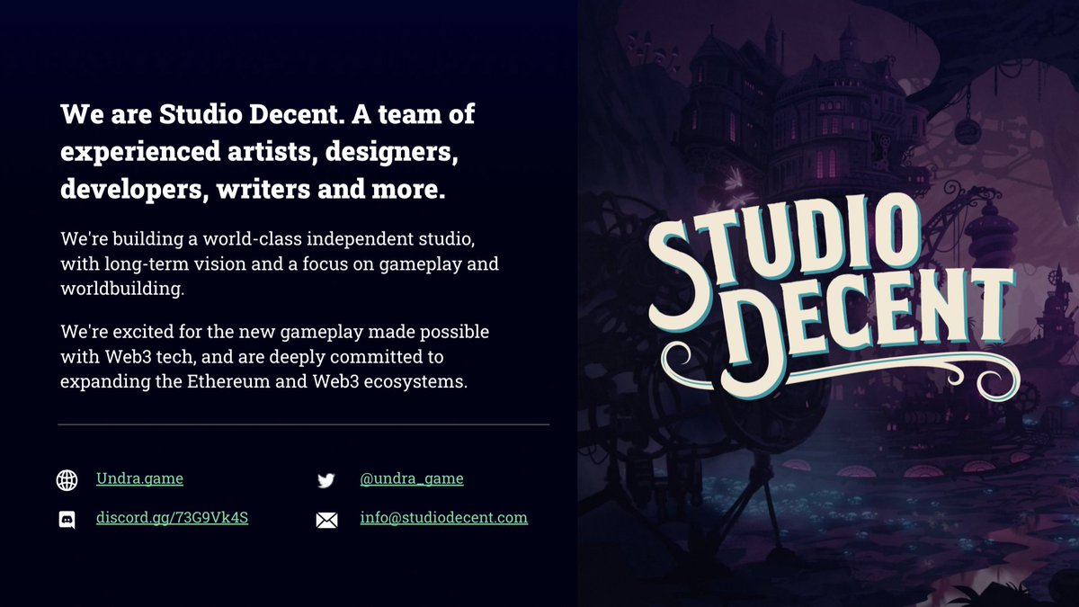 undra_game's tweet photo. What’s All The Buzz About Undra? Check out our studio charter and press kit 📰

👉 https://t.co/5xHyKjDNLX
👉 https://t.co/0ESmAf1Aqo

Undra is a blockchain MMO in development, heavily story-driven and with deep worldbuilding.

Learn More at https://t.co/WRRJ9ZBYhO https://t.co/AuWHp5Naw7