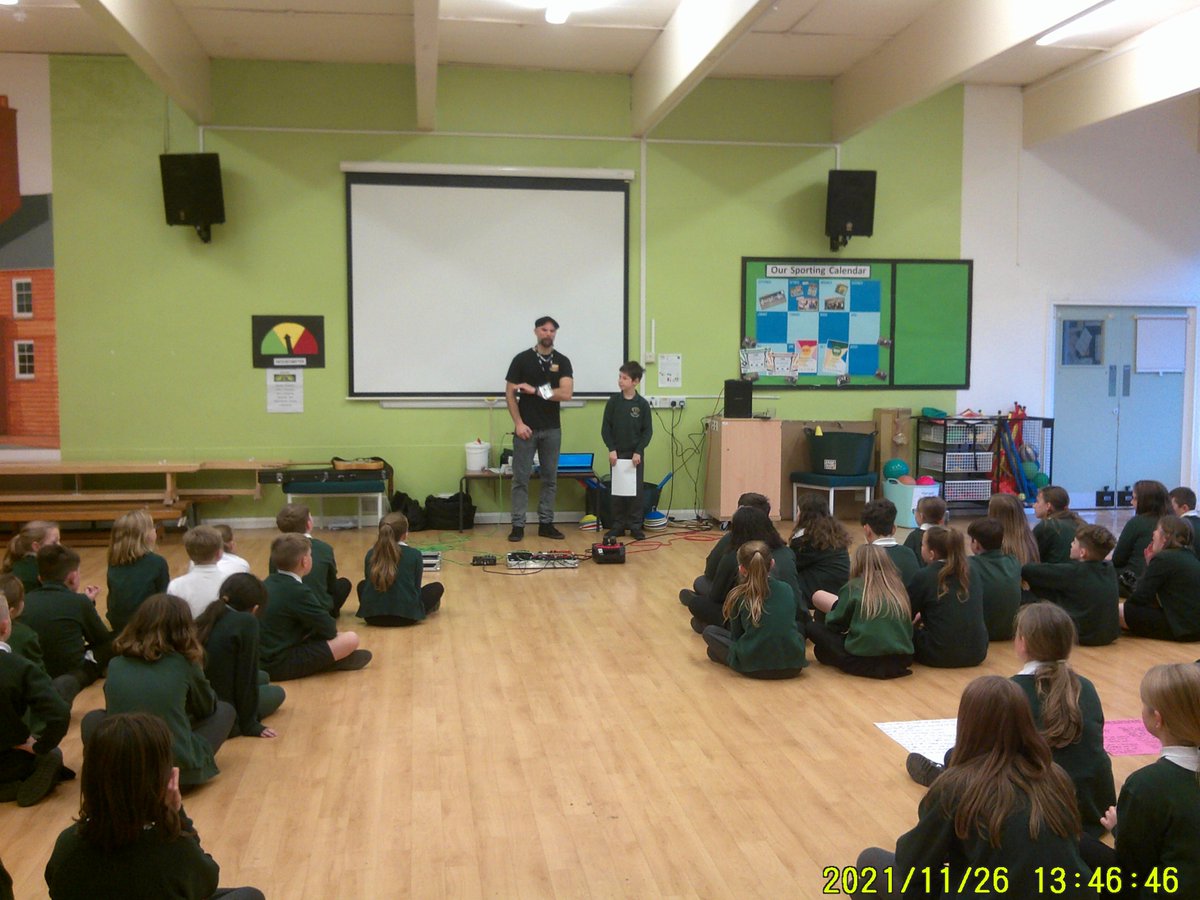 EarlsBartonPri's tweet photo. Wow - what a day! Year 4/5/6 were inspired today by the Word Guerrilla! Dave blew the kids away in an assembly before giving them the spark to create their own poetry! Children from each class then had an opportunity to perform their finished poems in the hall!
#EBPS #Poetry https://t.co/GF7wgpID3h