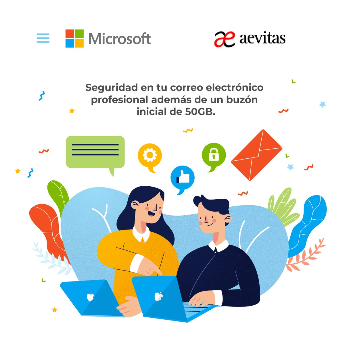 aevitasmx's tweet photo. #Seguridad en tu correo electrónico profesional. Además un buzón inicial de 50 GB por usuario y protección premium contra correo no deseado y malware mediante #ExchangeOnlineProtection En Aevitas te asesoramos para elegir el mejor plan. https://t.co/8VqKRn2xAq https://t.co/BslG745Iou