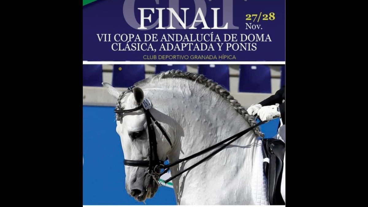angelherrerasa3's tweet photo. #Una Lebrijana, Alba Piñero opta este fin de semana en Granada a la Final de la VII copa de Andalucia de Doma Clasics,adaptada y poni. En la categoria AP poni junior.#Suerte Campeona, Lebrija y su S.primario esta contigo. Ya eres toda una campeona. https://t.co/1LAXvOh7fo