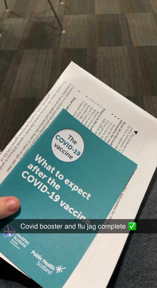 Covid booster and flu jag complete ✅ if your a young carer get applying for your booster and flu jag if you haven’t already!