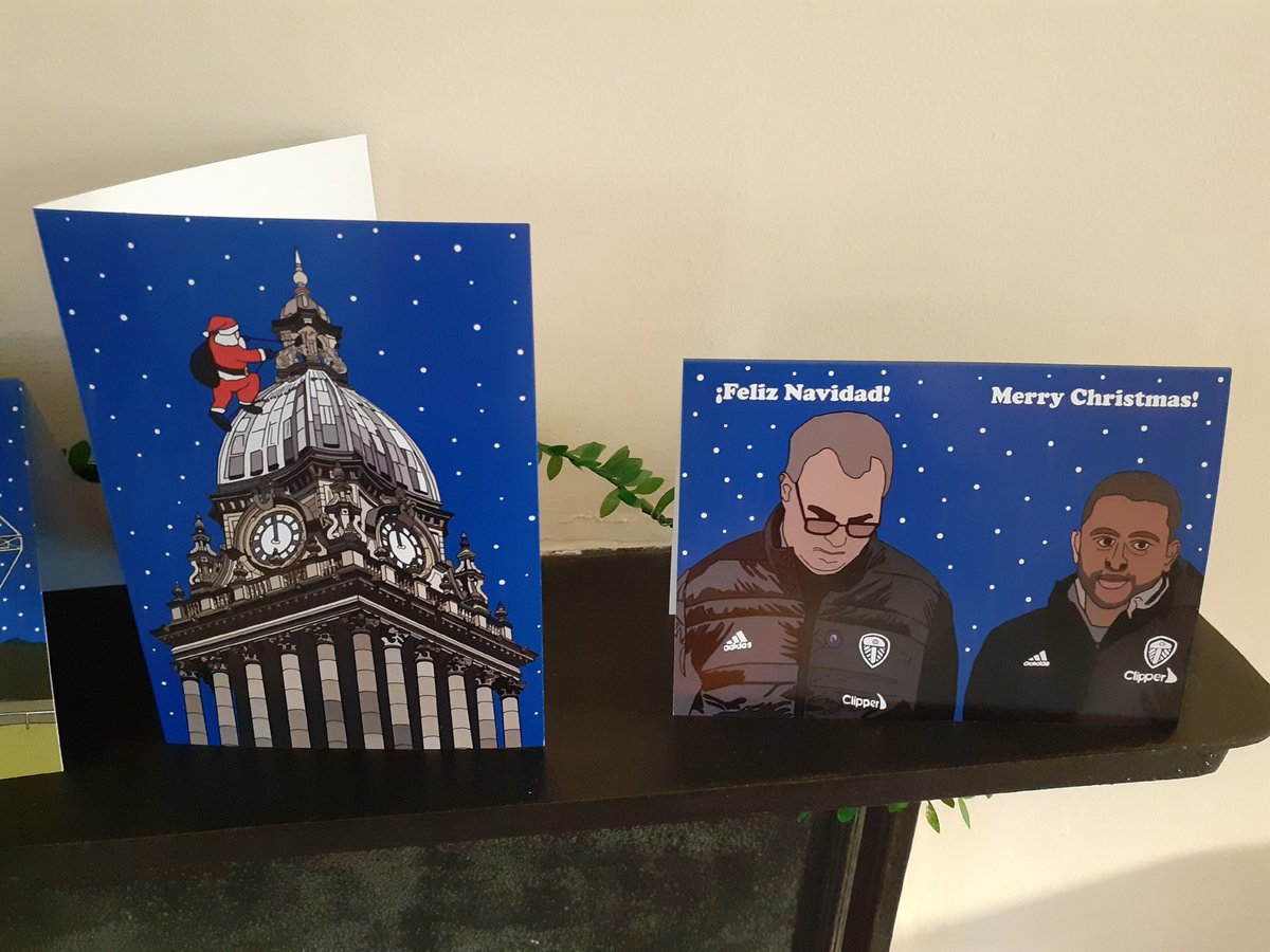 2021 Leeds range of Christmas cards, from Bielsa to the Three Legs....
clocktowerstudios.co.uk/shop/ols/categ…
@LeedsCivicTrust @LeedsNews @TheSquareBall @LeedsTownHall @LeedsMarkets @OldLeedsHistory 
#Leeds #Christmas