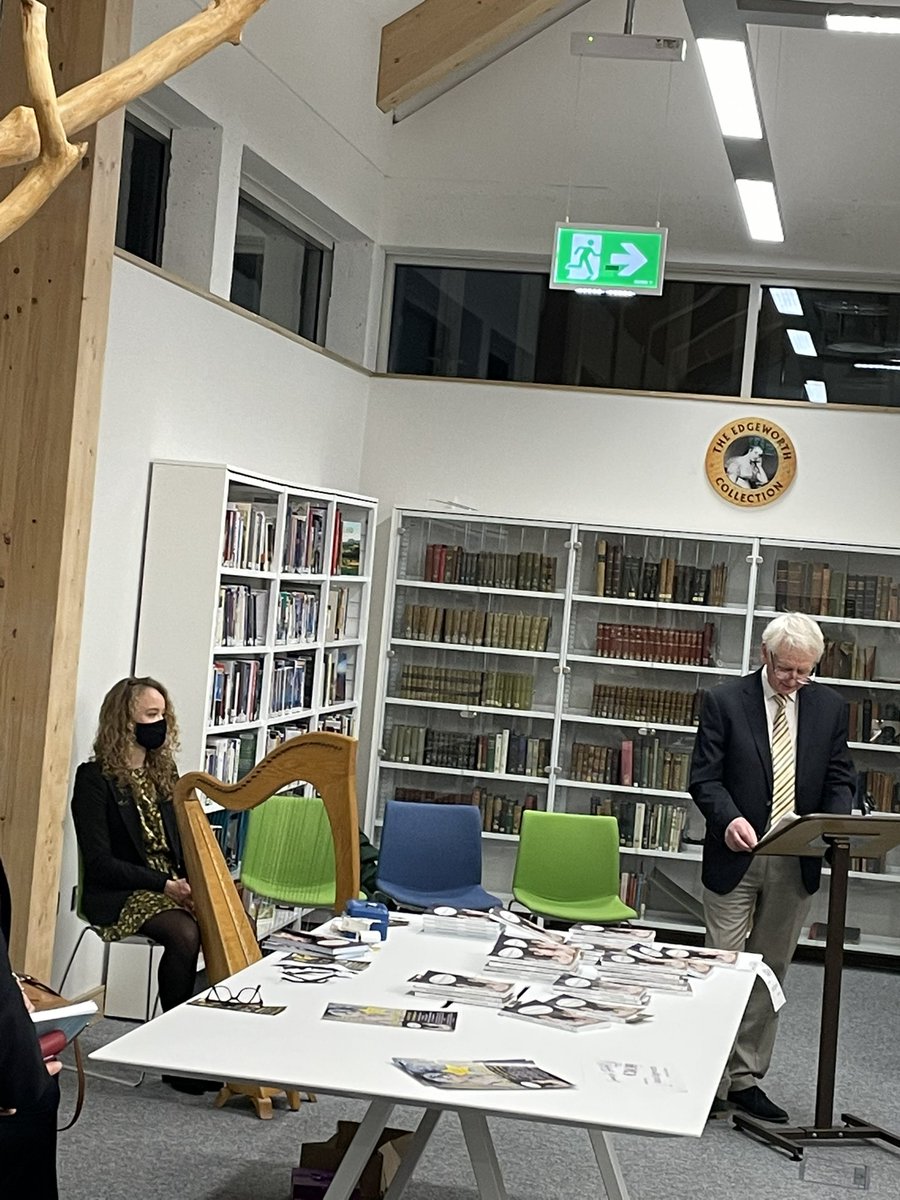 Launching @ClionaUCC brilliant new book at the equally brilliant new library at Edgeworthstown