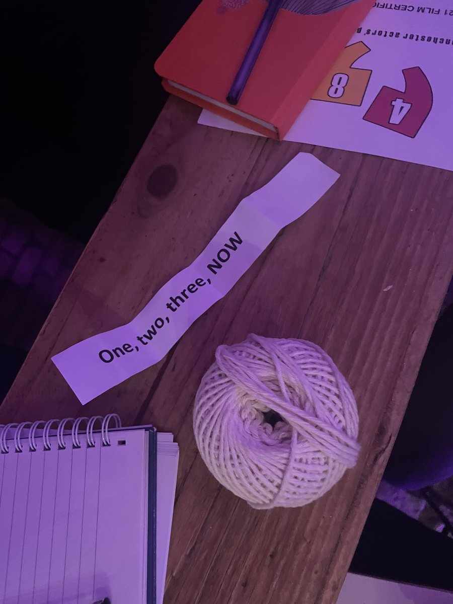 Studio53two's tweet photo. #TeamString have set up camp in a corner & theyโre busy scribbling. This year, for the first time, all teams have A LINE OF TEXT that they must use in their piece! Interesting!! #MAP48_6 #Manchester #FILM https://t.co/RFMoBLkLGW