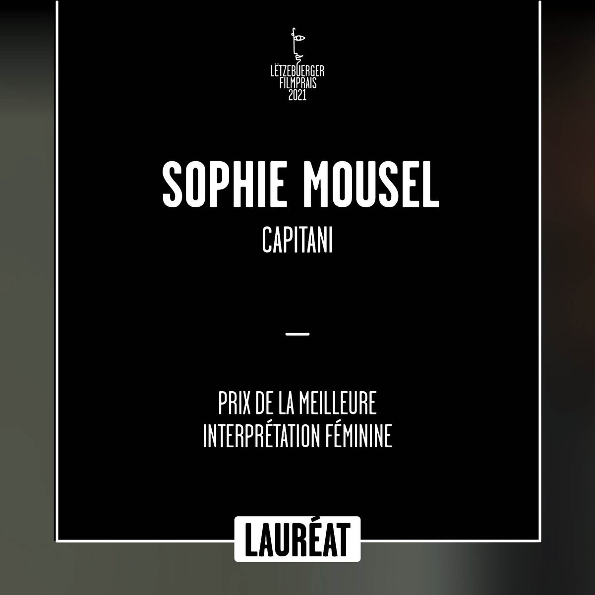 Sophie Mousel remporte le prix pour la meilleure actrice du #filmprais2021 ! Félicitations👏 

#filmsmadeinluxembourg <a href="/DFilmakademie/">D'Filmakademie</a>