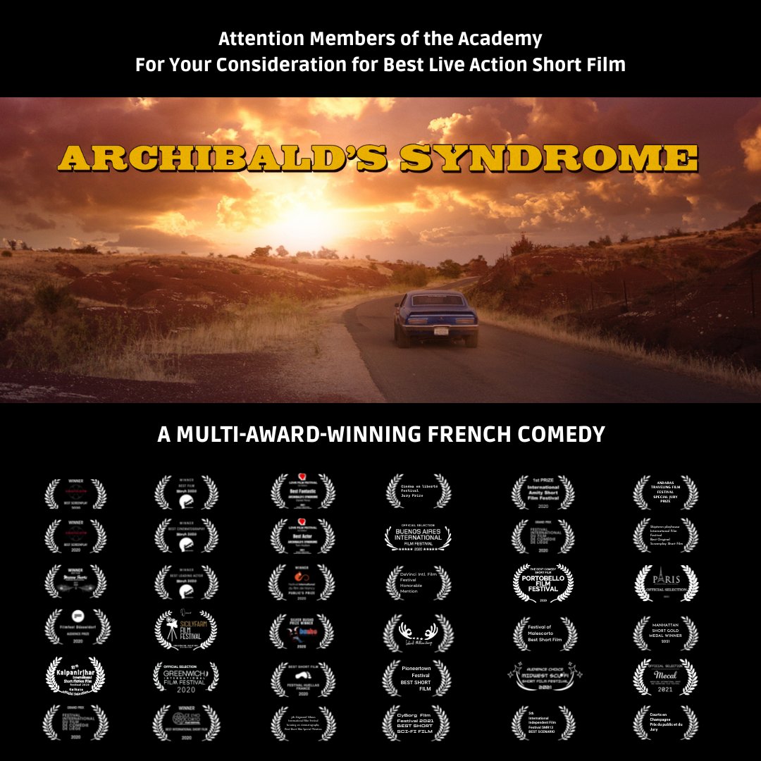 CyborgFF's tweet image. CyBorg Film Festival is pleased to report  that "Archibald's syndrome" by Daniel Perez, winner of the 11th international edition, qualified for OSCAR 2022! Our best "good luck"!
baganfilms.com
#scifi #scifimovies #films #festivalcinema