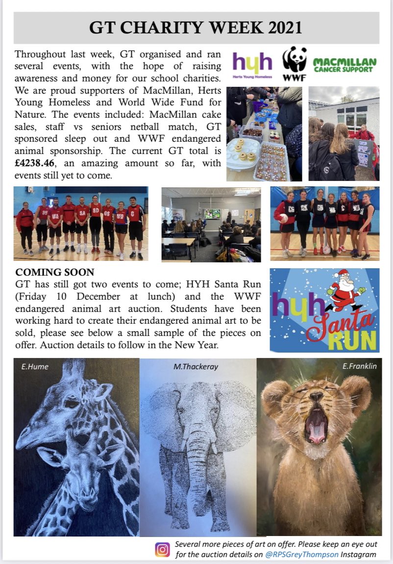 RPSGThouse's tweet photo. RPS RoundUp: GT charity week success highlighted in the recent edition. Thank you to those who made it such a brilliant week 💙 https://t.co/dYv7DdqxSl