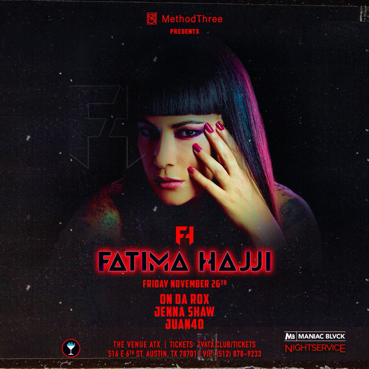 Tonight we Techno! Burn off all that extra stuffing as <a href="/fatimahajji/">Fatima Hajji</a> comes to Austin. Hooking it up for Black Friday with a special deal --> tixr.com/e/31193