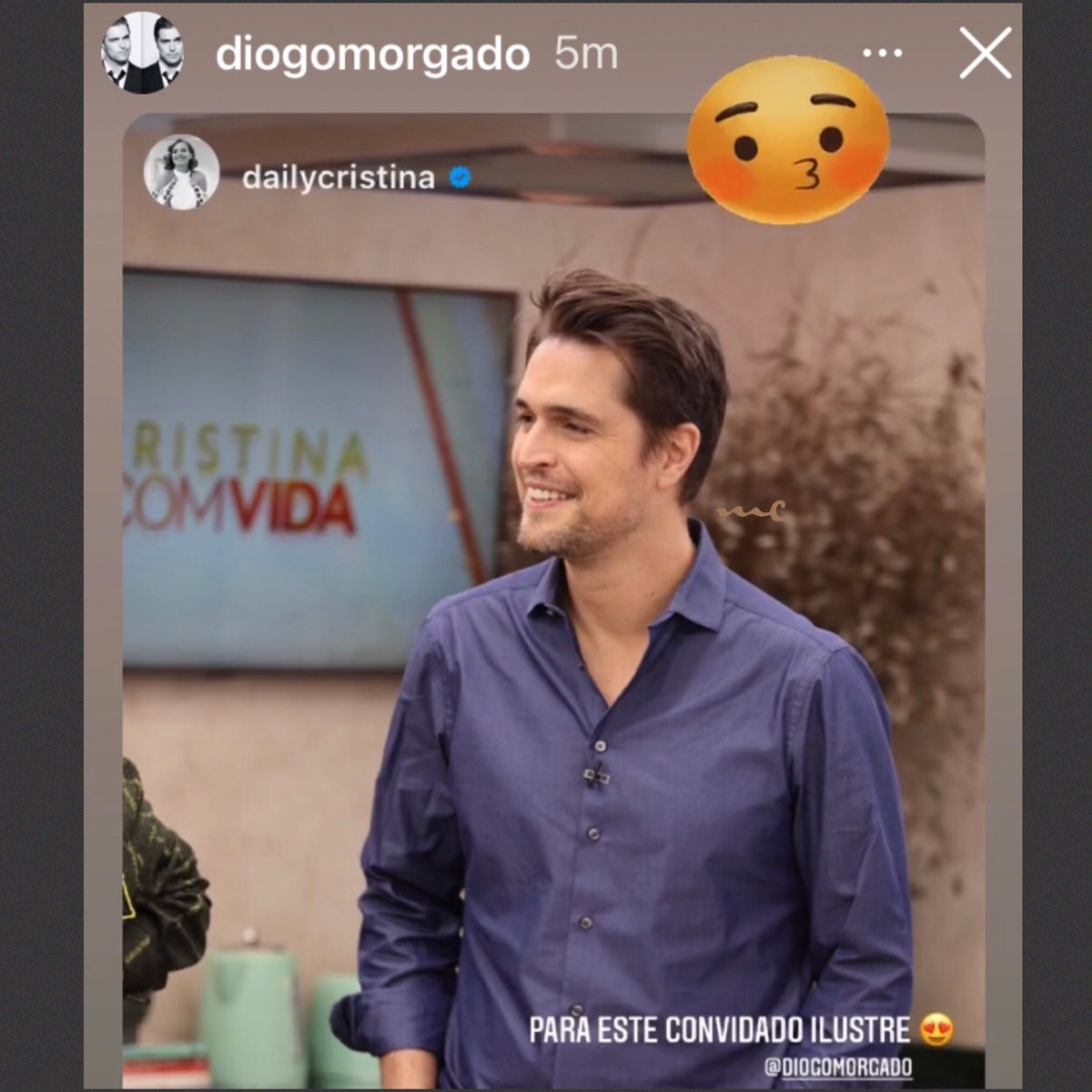 coryNY413's tweet photo. 😘@D_Morgado as guest of #dailycristina posted by Diogo on his IGS today🧡 #diogomorgado #SLXProductions #irregularfilm 🧡 https://t.co/vbAia4mVYN