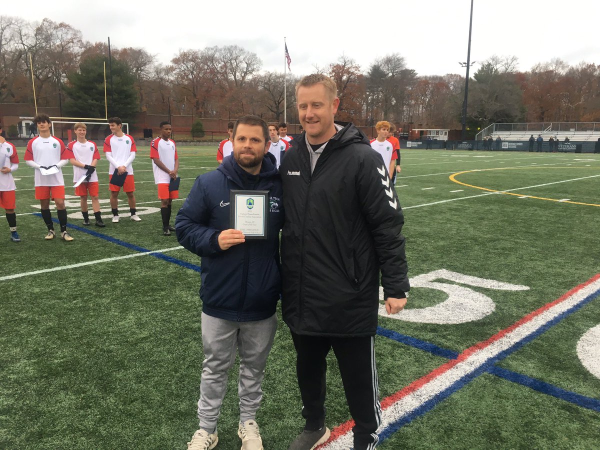 Your Div. 3 Coach of the Year for boys soccer: Joel Spruance of Essex Tech (<a href="/ETAthletics/">Essex Tech Athletics</a>).