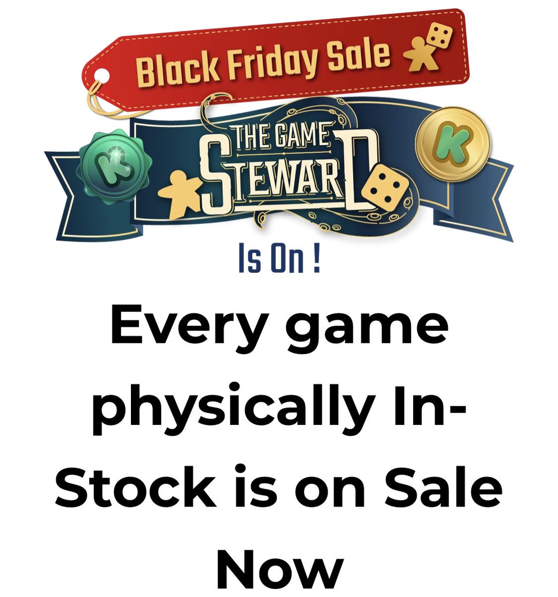 Black Friday Sale Is On with 100s of Kickstarter Board Games on Sale from 5-80% Off!