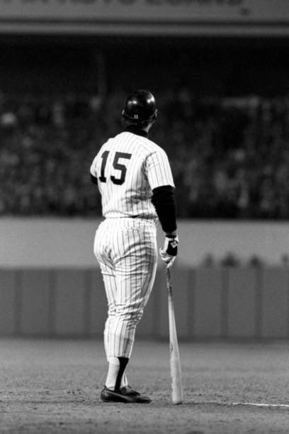 “Munson couldn’t be nasty enough. After making a costly error and then striking out, he was buried in boos. Walking back to the dugout, he lifted his arm and gave the whole ball park the finger. Next time up he was treated to a riotous footstomping ovation.” - J. Mahler #Yankees