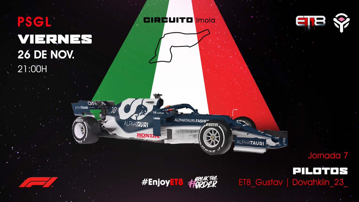 ¿Qué planes tenéis esta noche? 👀🏎

Os lo proponemos nosotros. tenéis para elegir 😜😜

Opción 1️⃣
🏁 <a href="/PremierSimGL/">PSGL</a> 
👥 <a href="/ET8_Gustav/">Gustav Vingborg</a> @Dovahkiin_23_ 
📺 youtube.com/c/PremierSimGa…

Opción 2️⃣
🏁 <a href="/SuperF1World/">𝗦𝗙𝟭𝗪</a> 
👥 <a href="/elpilotor13/">Elpilotor13</a> @twittanaussn 
📺 youtube.com/user/MundoGTes

#BreakTheOrder