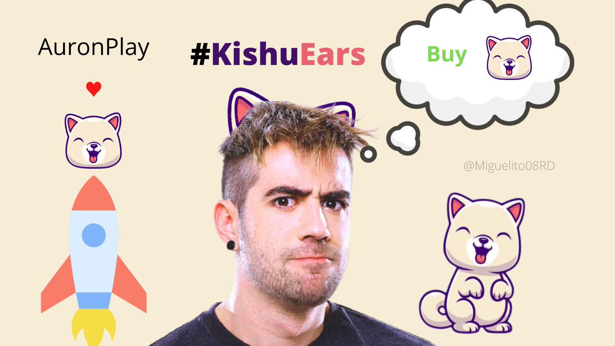 #KISHUEARS <a href="/InuKishu/">Kishu Inu</a>  <a href="/auronplay/">Auron</a>  Love Kishu ❤️❤️❤️🚀💪🏾 #KISHU