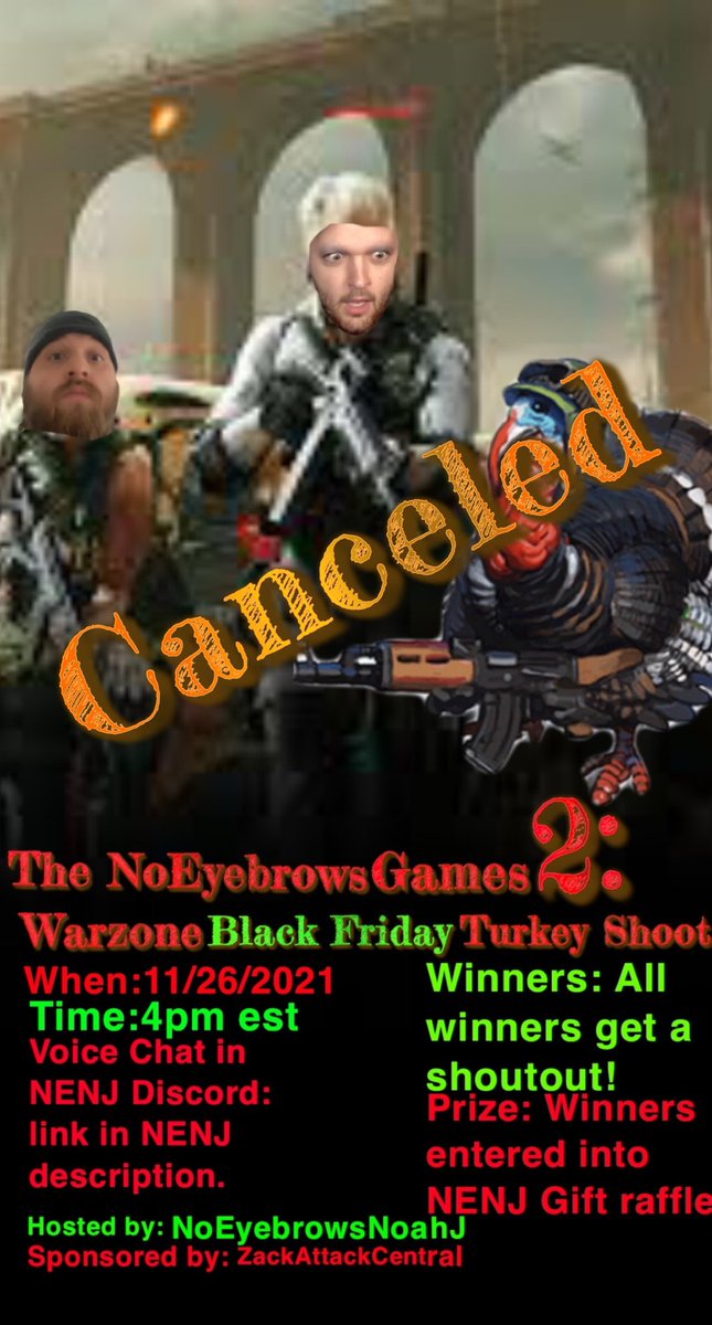 NoEyebrowsNoahJ's tweet photo. I’m sorry but I’ll have to unfortunately cancel the custom warzone games due to lack of players required to start :( maybe we can try again in the future. https://t.co/sCsu1bPE0Z