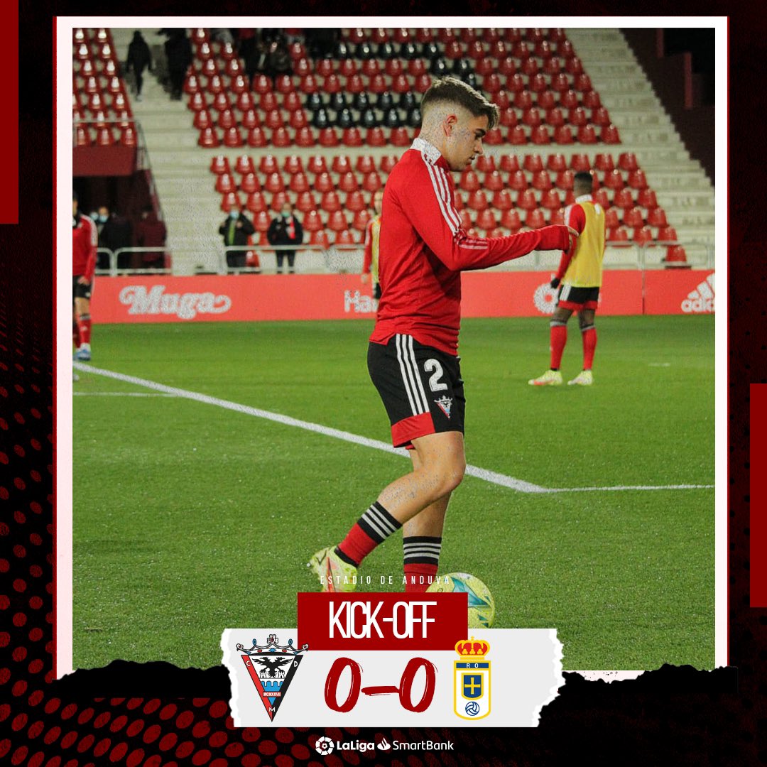 CDMirandes's tweet photo. 1’⏱ | #CDM 0️⃣-0️⃣ @RealOviedo 

🔛🔥 ¡EN JUEG⚽️ en #Anduva!

🔴⚫️ #AúpaMirandés 
#MirandésRealOviedo https://t.co/fcjRZMTqkS