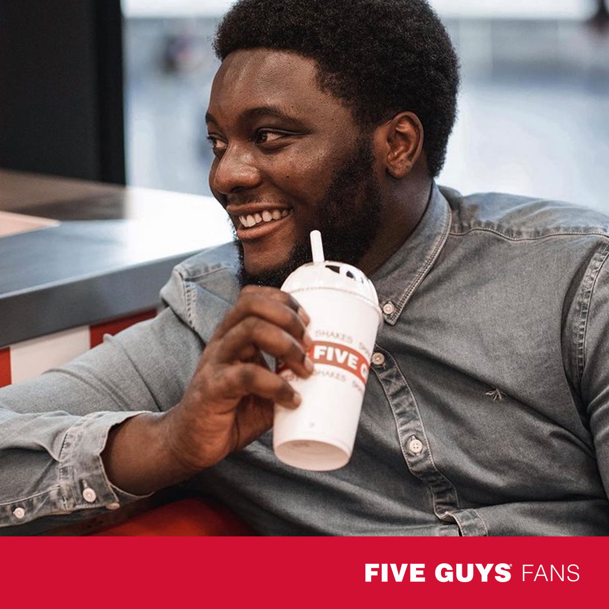 Shout out to our Five Guys Fan of the month! (📸: mrokon | Instagram)
