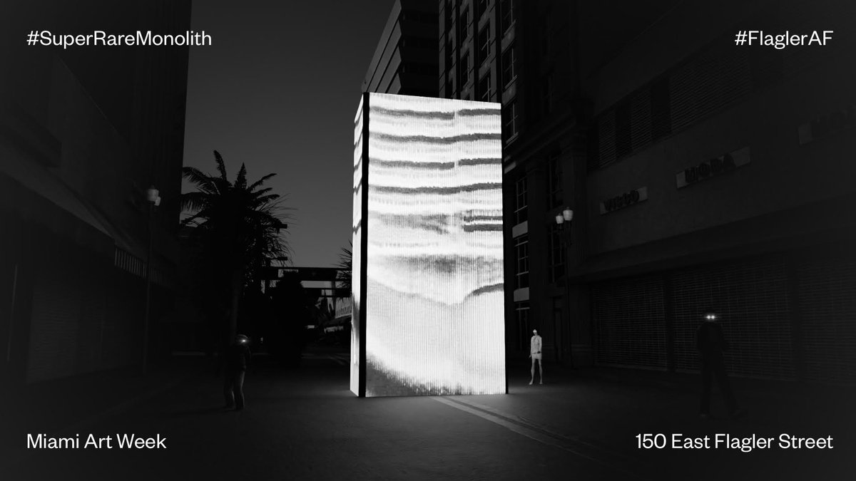 Next week in Miami 👀 💎 👀

#SuperRareMonolith #FlaglerAF