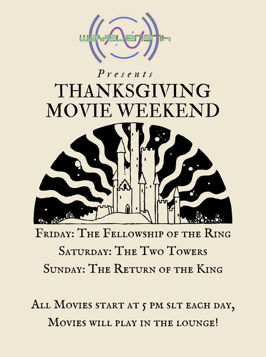 WaveLengthClub's tweet photo. Join us at 5 pm slt for a movie and then we will have djs for the rest of the night! https://t.co/OIvdvoxuLA https://t.co/c6tZrWH8hX