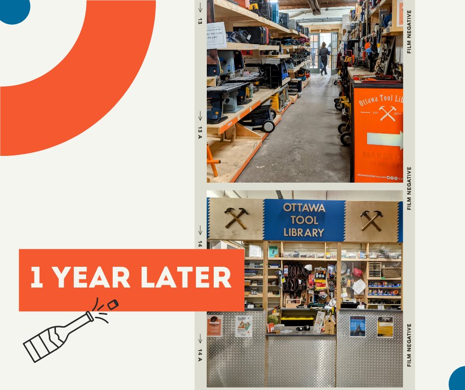 1 yr ago today we received a 2 week notice that we had to leave MakerSpace North. It has been a crazy year but we are very grateful to be where we are now. Thank you to the support of our community and volunteers; we wouldn't be here without you. 💛🍾