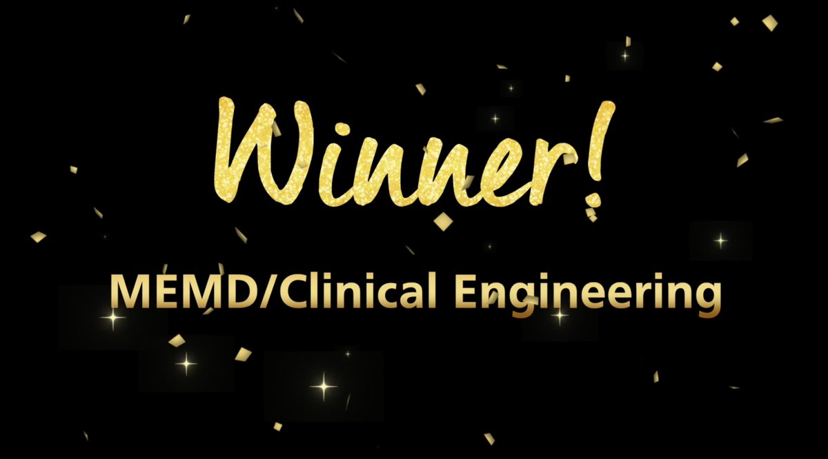 Our MEMD/Clinical Engineering team are named Specialist Healthcare team for working behind the scenes to ensure the safe discharge of patients, despite an increase in demand. #SFHCelebratingSuccess