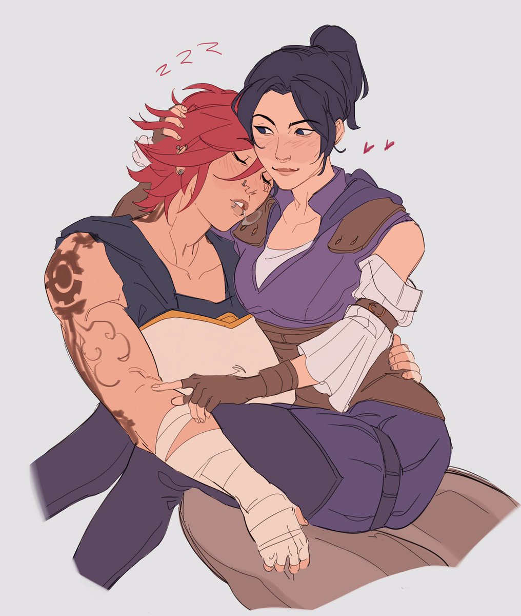 ok I wrangled procreate, have more of them 🧁💕 #Arcane #piltoversfinest