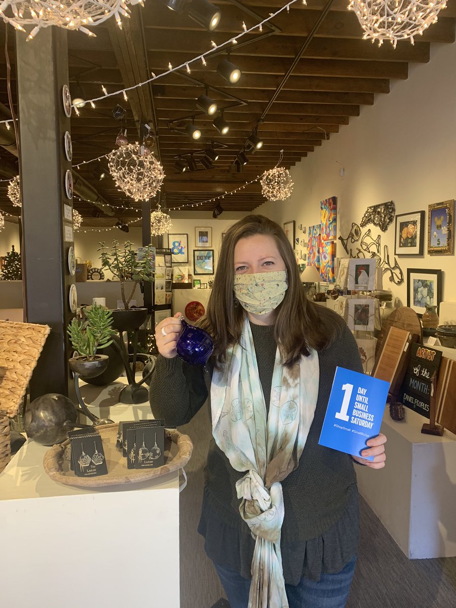 One more day until Small Business Saturday! Stop in and shop handmade this holiday season. 

We are having sale today and tomorrow, 10% off items in the Sales Gallery. We are open until 6pm today and open 10am-4pm on Saturday! 

#shophandmade #shopsmall #SmallBizSat