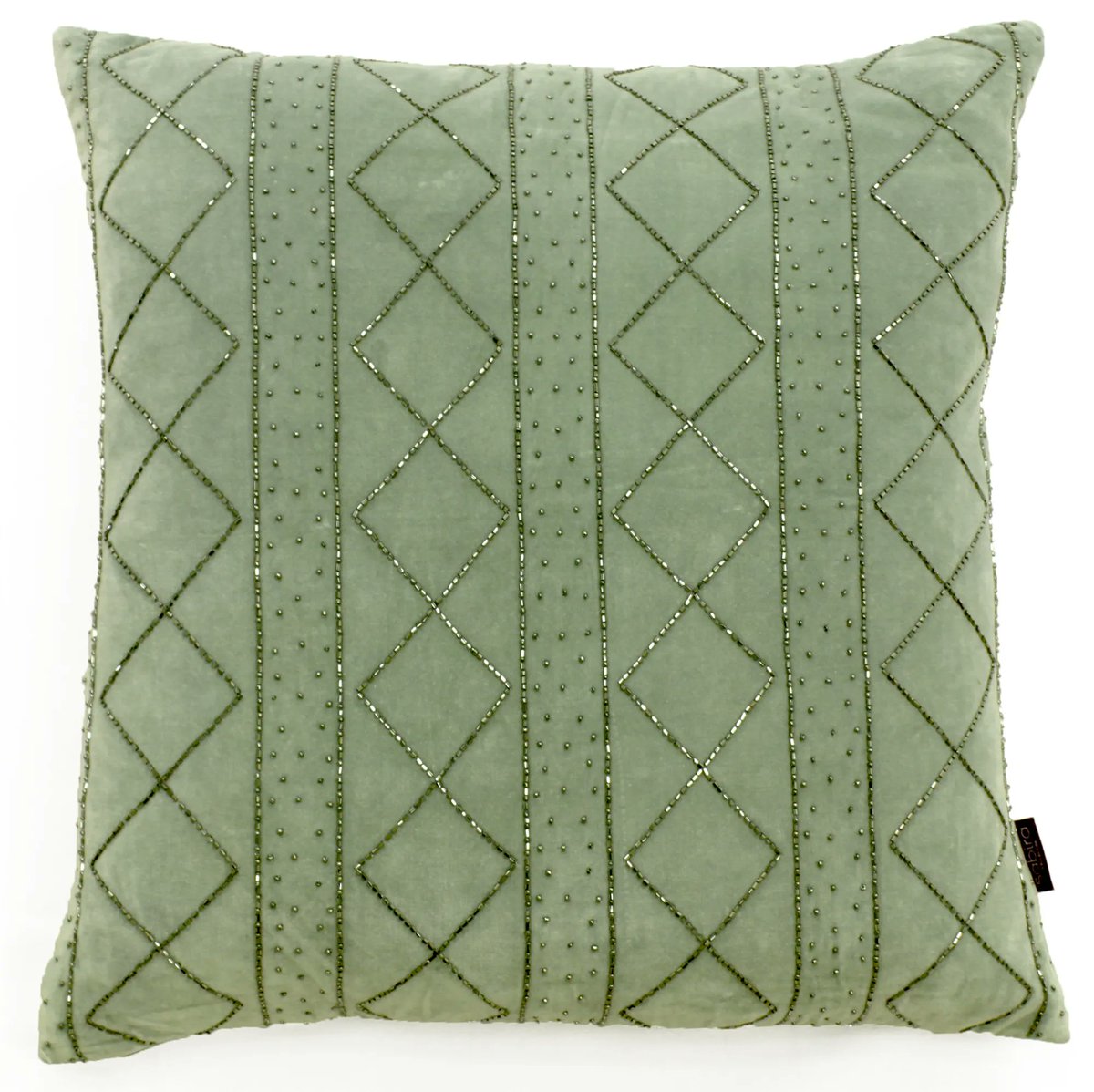 SabiraCollect's tweet photo. All in favor of adding sage to Fall color palettes say aye!! Diamonds pillow from the Parma collection. https://t.co/tEO9mDn0FU