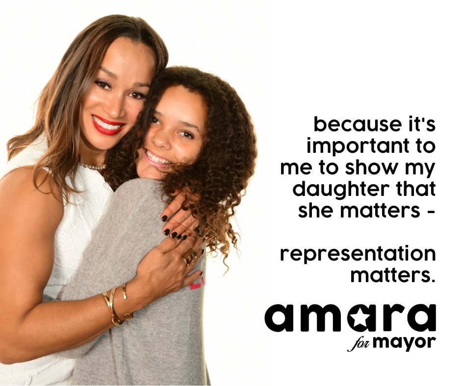 amara4cr's tweet photo. I have many reasons for why I'm running for mayor - but she's my number 1. https://t.co/wvt1jYo1vI