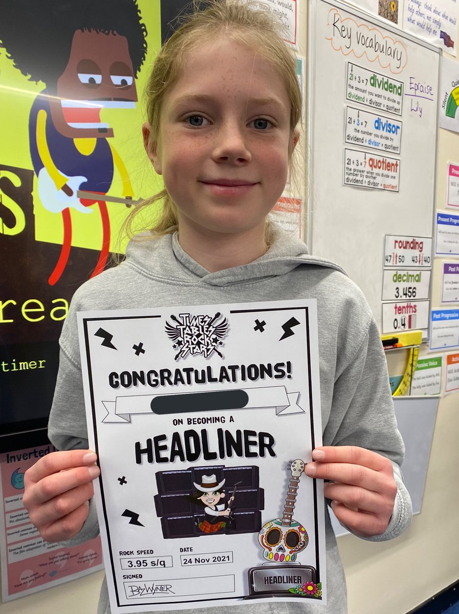 valleygardensnt's tweet photo. Congratulations to our latest Times Table Rock Legend and Headliner! 🎸 🤘🏽#vgmsmaths #vgmsy5 https://t.co/NmHhmo1oyd