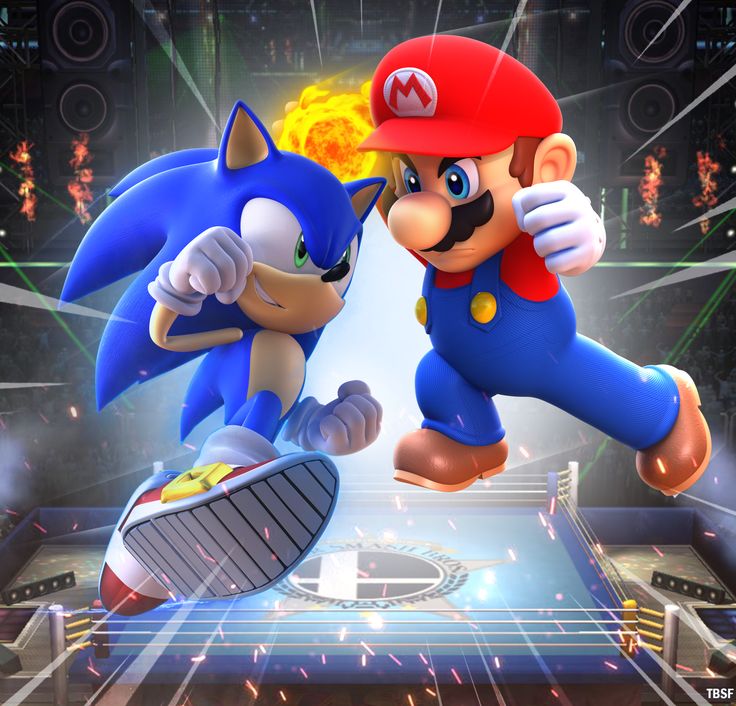 H2Interactive's tweet photo. Mario VS Sonic!  Console Wars! https://t.co/8ShFdW1EVZ