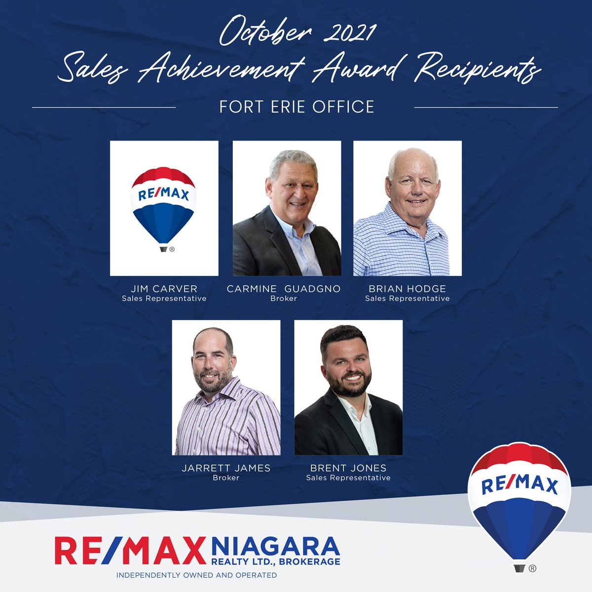 We would like to recognize all of our Sales Achievement Award Recipients from our Fort Erie office and send them congratulations on a fantastic October! Keep up the great work! 🎉👏