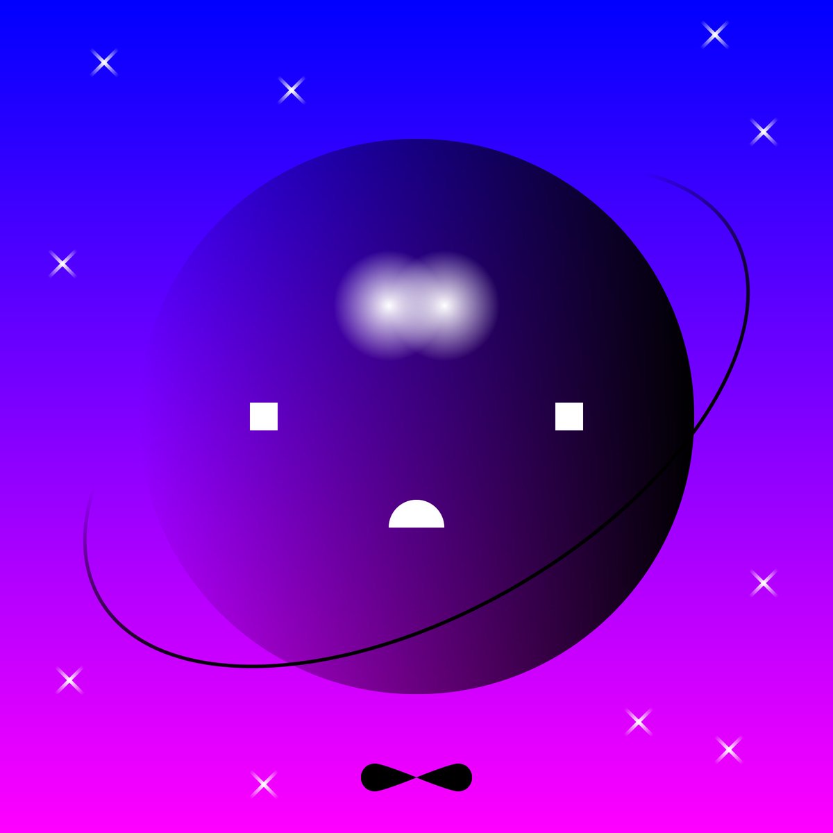 Creatures with big square eyes didn't just look but tried to calculate the world around them, in order to understand what, how, why everything is happening. They scanned the reality to make up a picture of the world based on data they had received.

Square Eyes chances 10/72
#NFT