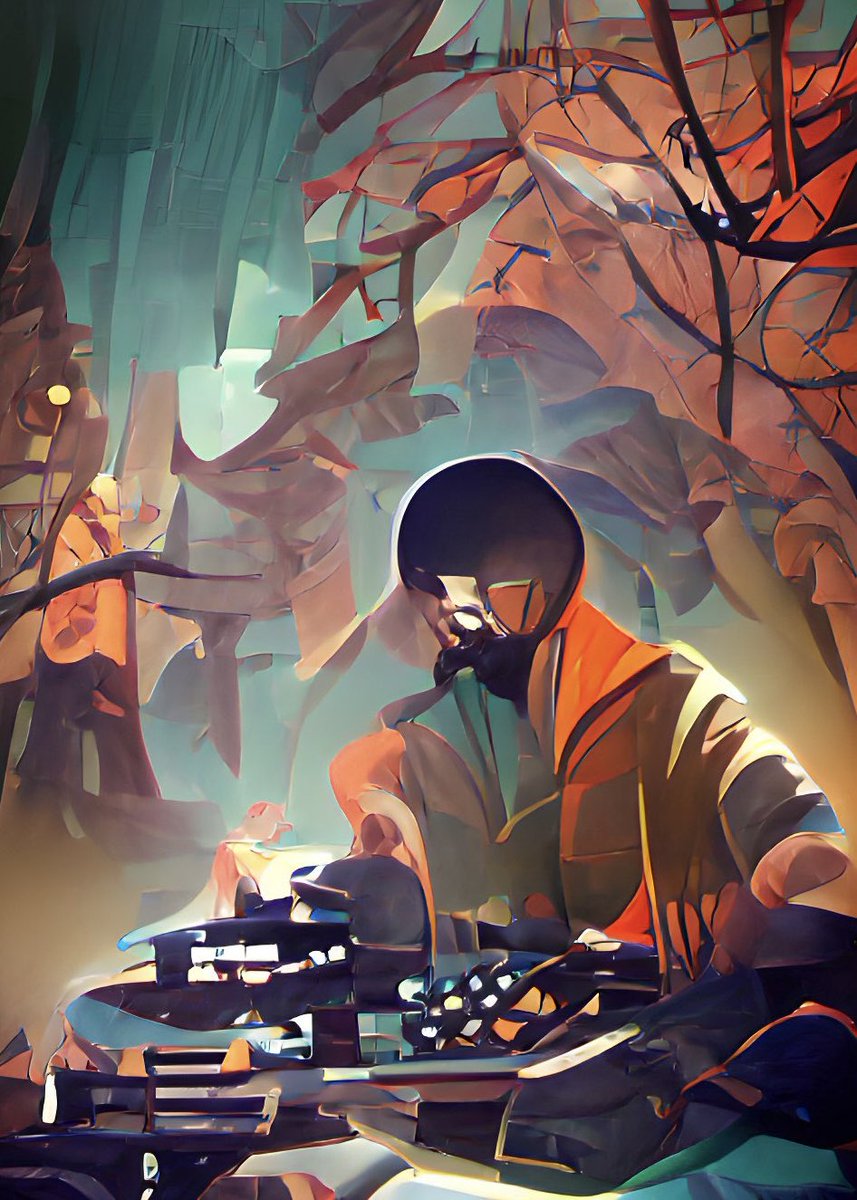 MaxxBaer's tweet photo. @kennybeats watching the cave and got some AI to make some art out of your name. https://t.co/IM2xrxkX8r